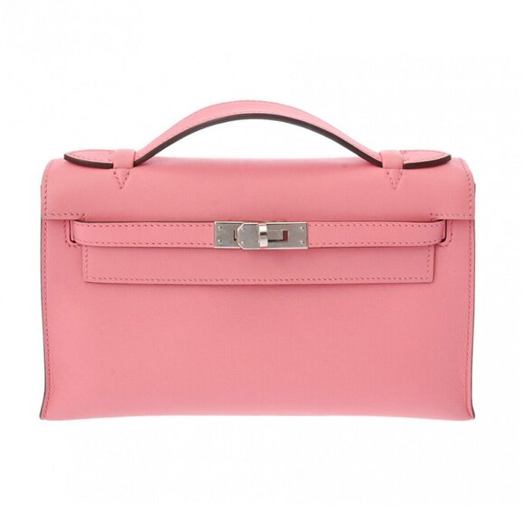 HERMES Rose ete hand bag - Picture 1 of 12